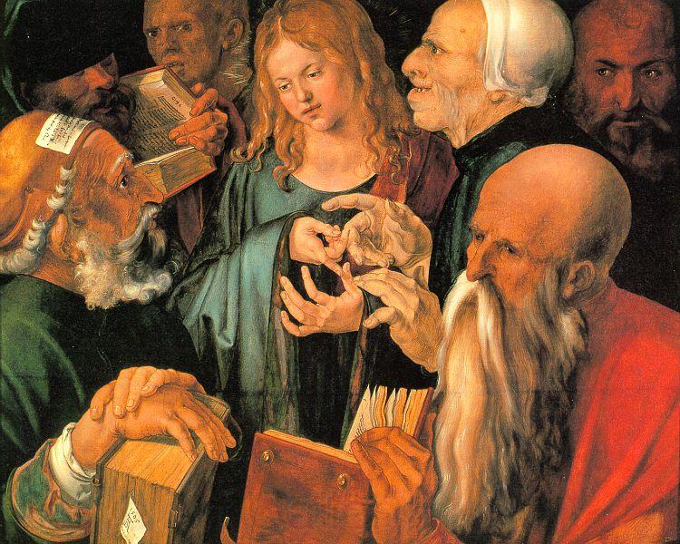 Albrecht Durer Christ Among the Doctors Germany oil painting art